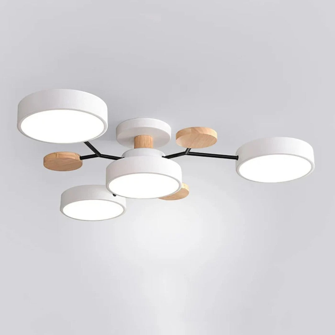 Lampada da soffitto LED rotonda moderna – Illuminazione potente con più punti luce