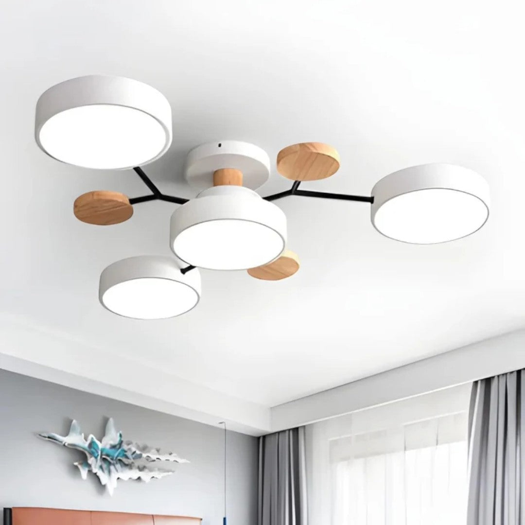 Lampada da soffitto LED rotonda moderna – Illuminazione potente con più punti luce