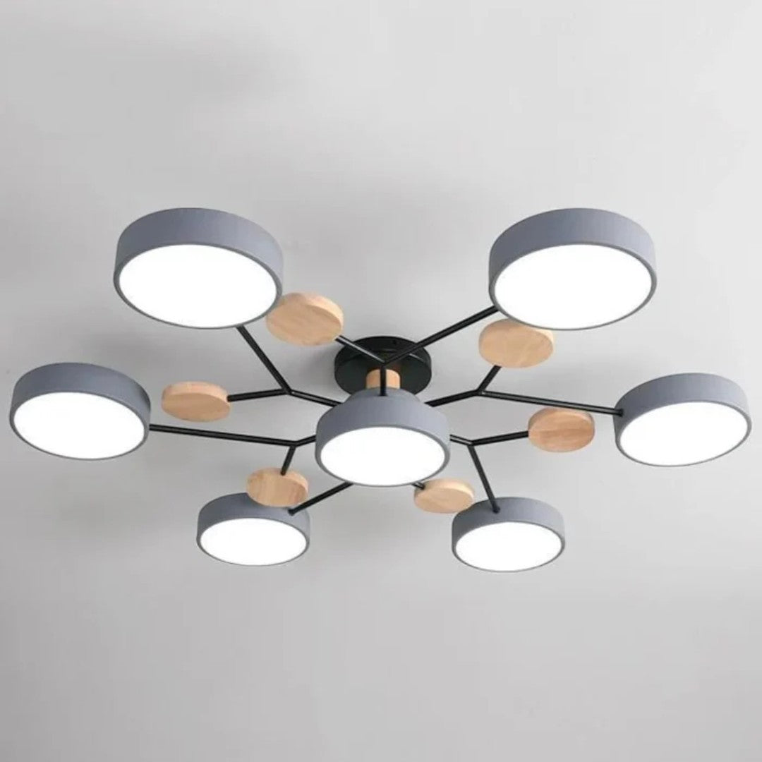Lampada da soffitto LED rotonda moderna – Illuminazione potente con più punti luce