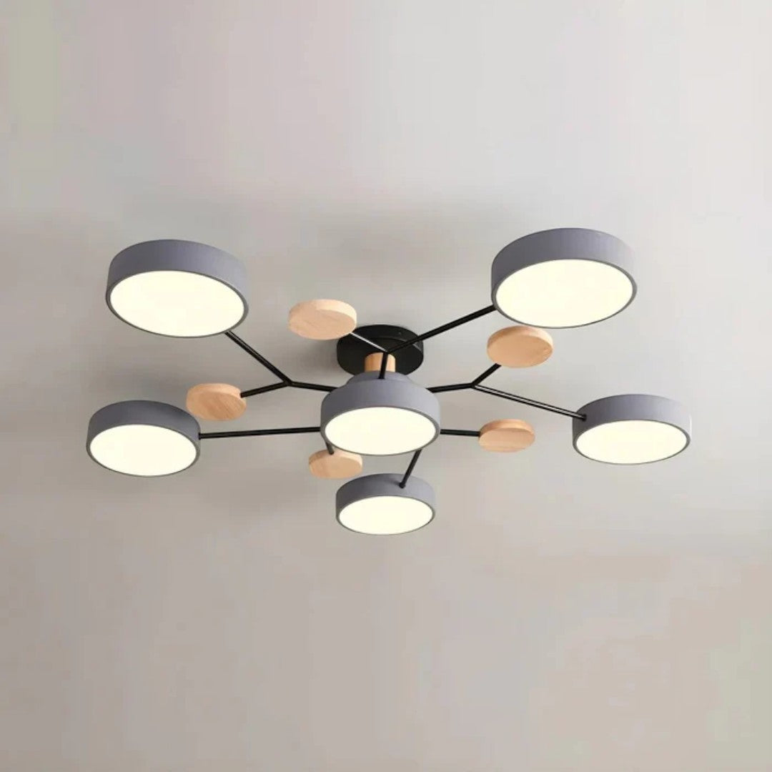 Lampada da soffitto LED rotonda moderna – Illuminazione potente con più punti luce