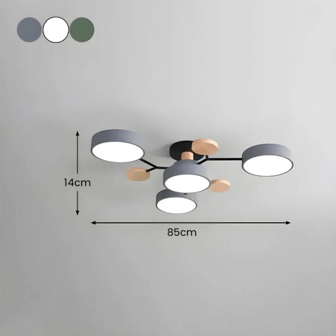 Lampada da soffitto LED rotonda moderna – Illuminazione potente con più punti luce