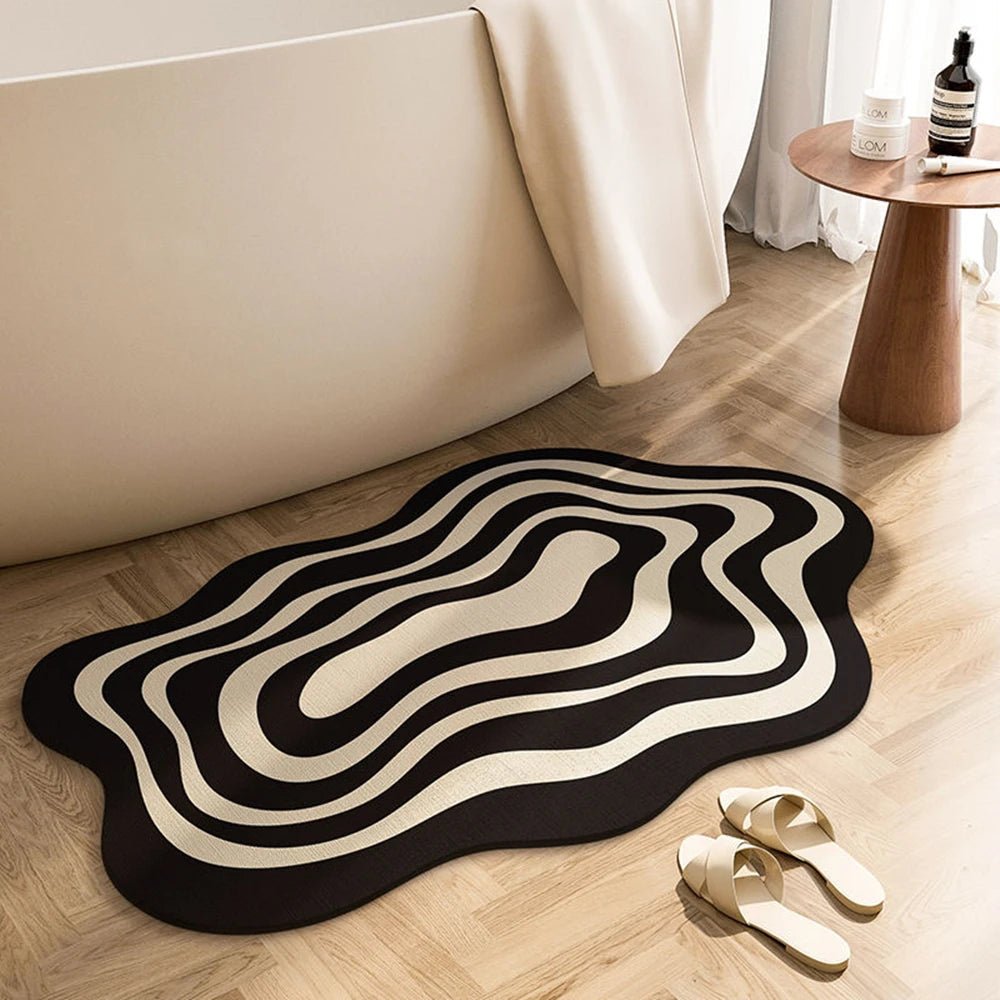 PURELY ZENMAT – Tappetino da Bagno in Fango di Diatomea ad Asciugatura Rapida per Sicurezza Antiscivolo