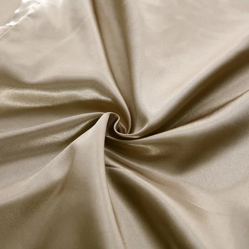 PURESATIN – Set di Biancheria da Letto in Seta Satinata Elegante con Tocco Morbido