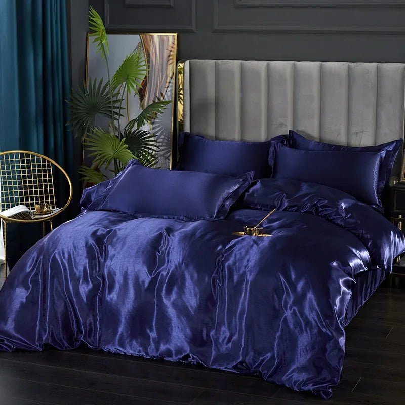 PURESATIN – Set di Biancheria da Letto in Seta Satinata Elegante con Tocco Morbido