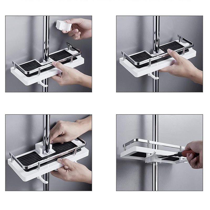 BathBuddy | Mensola per doccia – Montaggio senza forare!