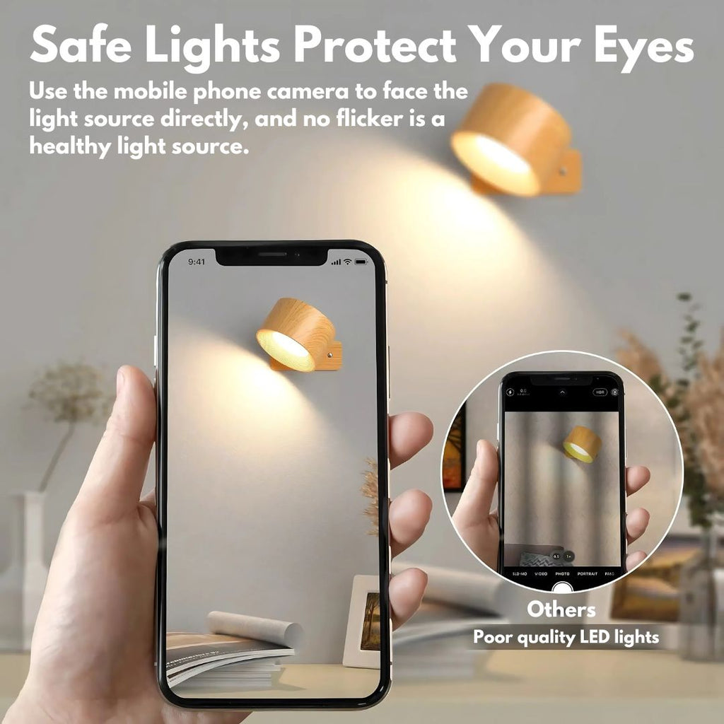 Versatile Rechargeable 360° Rotating Wall Light