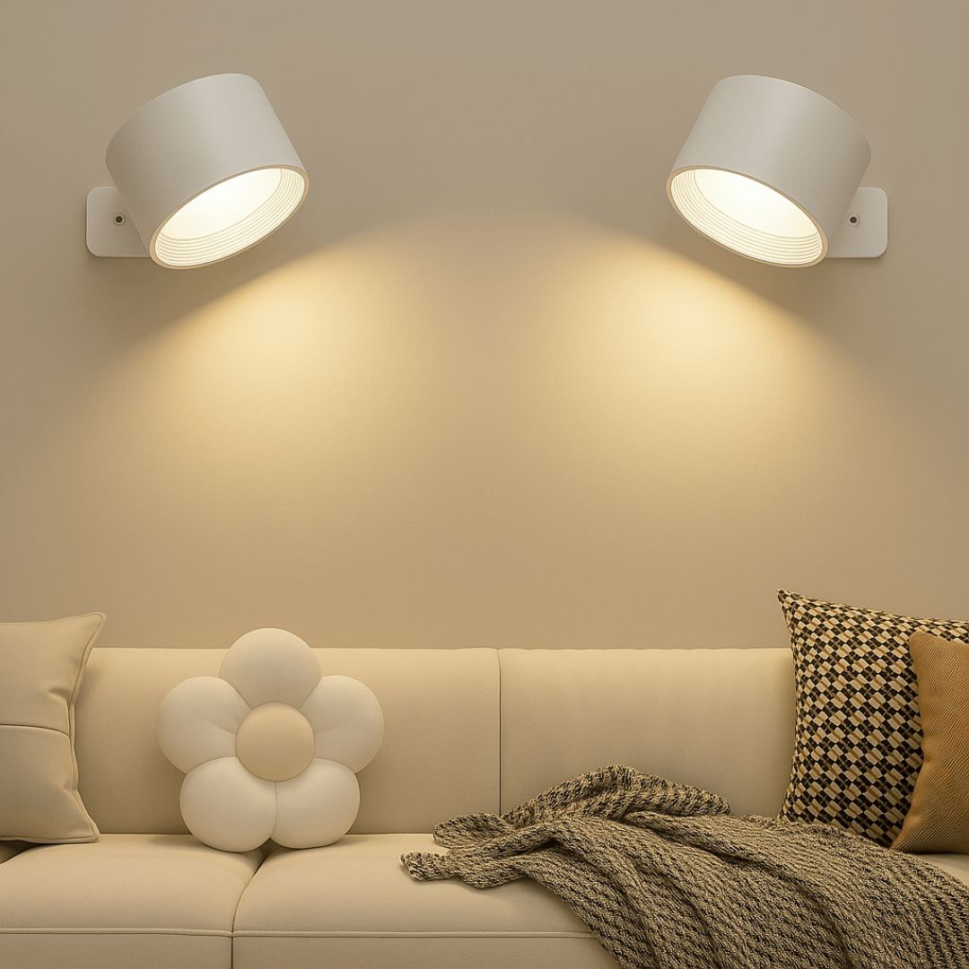Versatile Rechargeable 360° Rotating Wall Light