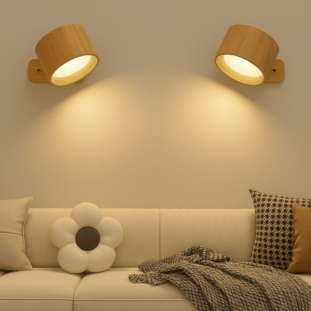 Versatile Rechargeable 360° Rotating Wall Light