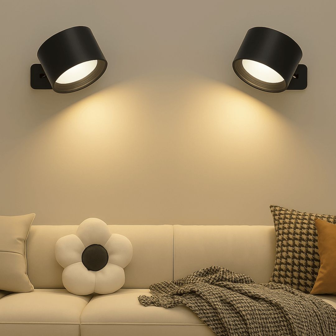 Versatile Rechargeable 360° Rotating Wall Light