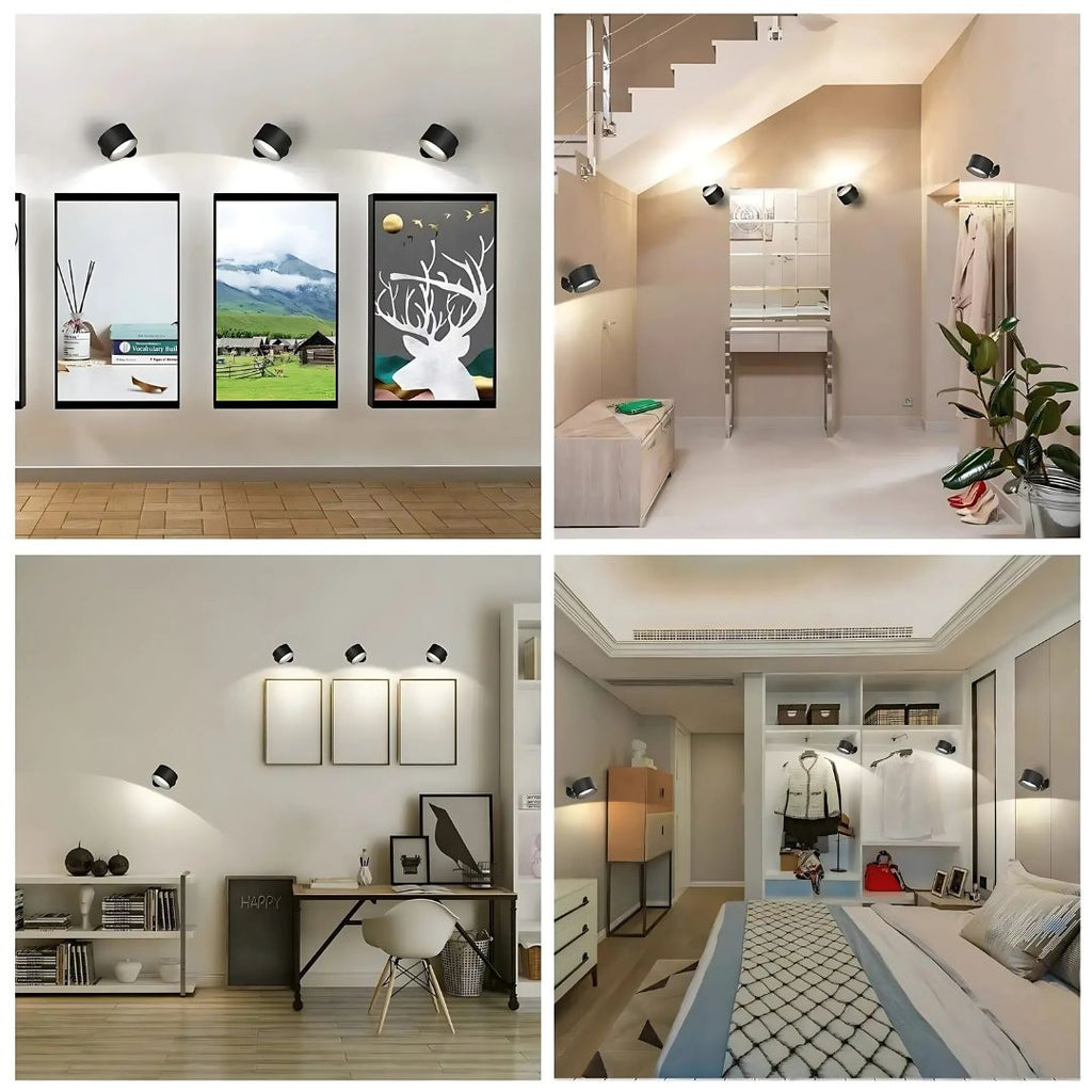 Versatile Rechargeable 360° Rotating Wall Light