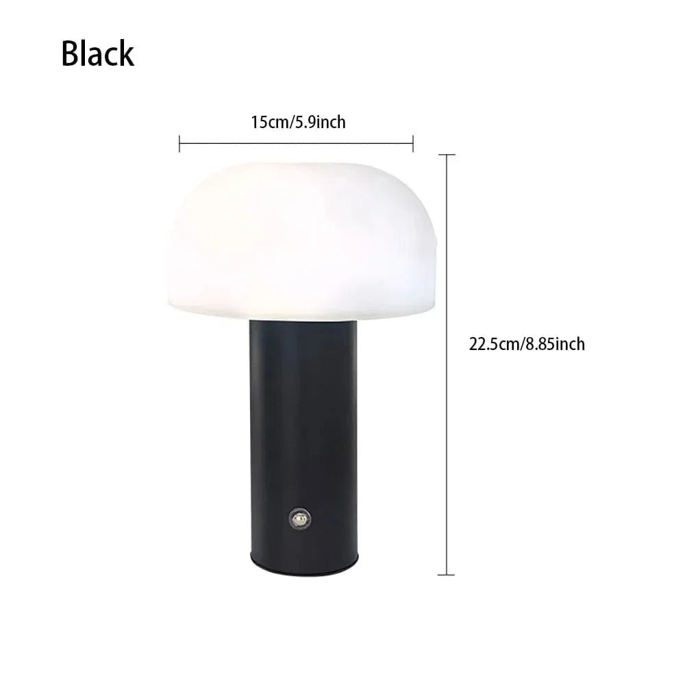 Rechargeable Mushroom LED Table Lamp with Touch Control
