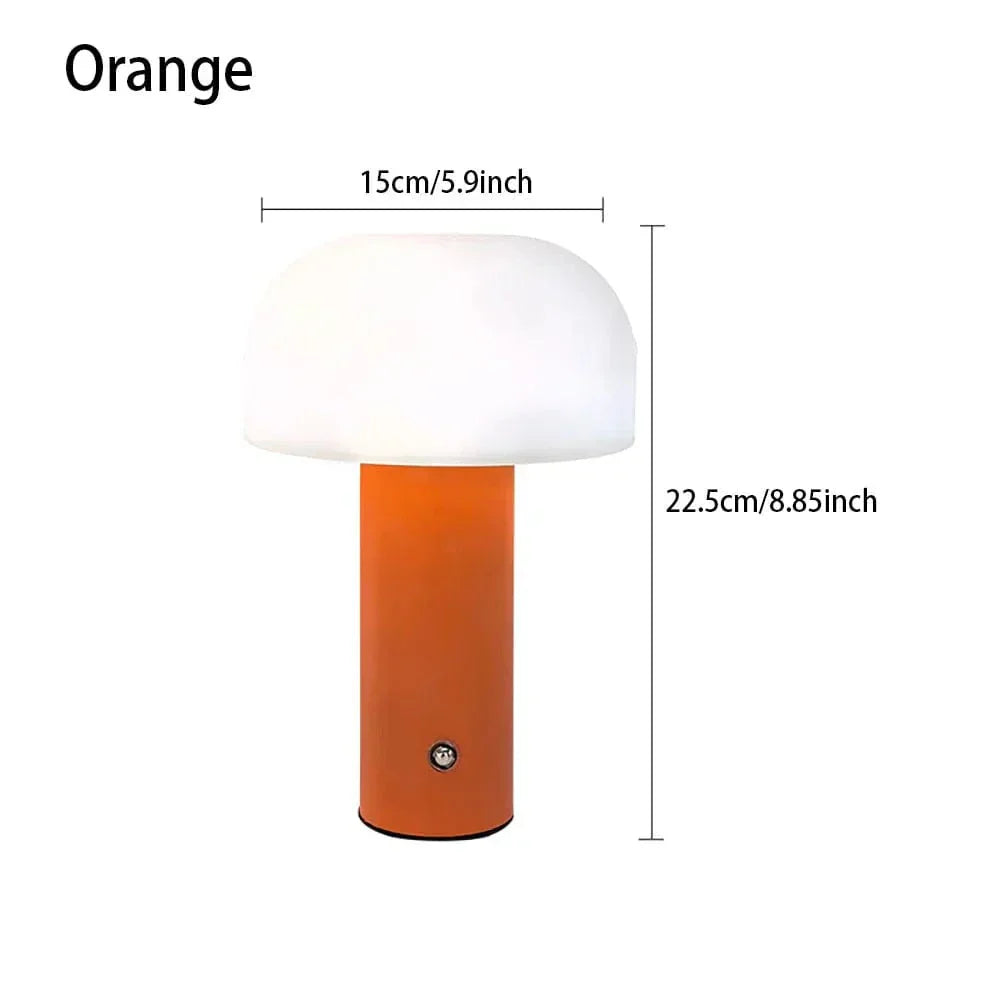 Rechargeable Mushroom LED Table Lamp with Touch Control