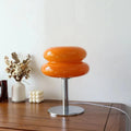 Lampada da tavolo Macaron retro in vetro colorato