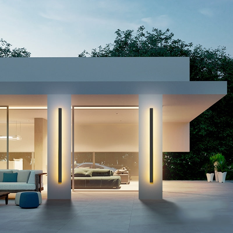 Auréno – Lampada da esterno moderna a LED in ferro battuto e alluminio