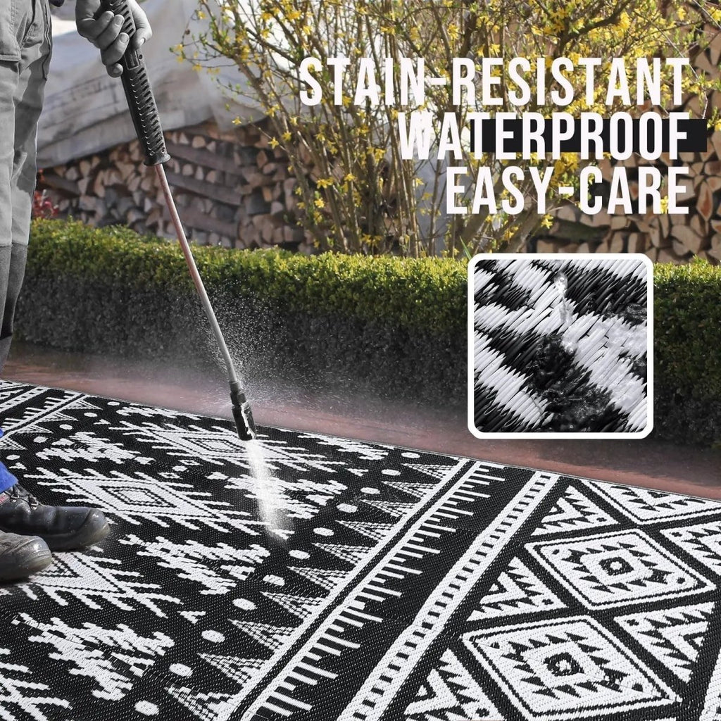 REVERSIC – Tappeto in plastica reversibile, impermeabile e durevole per esterni, ideale per patio e picnic