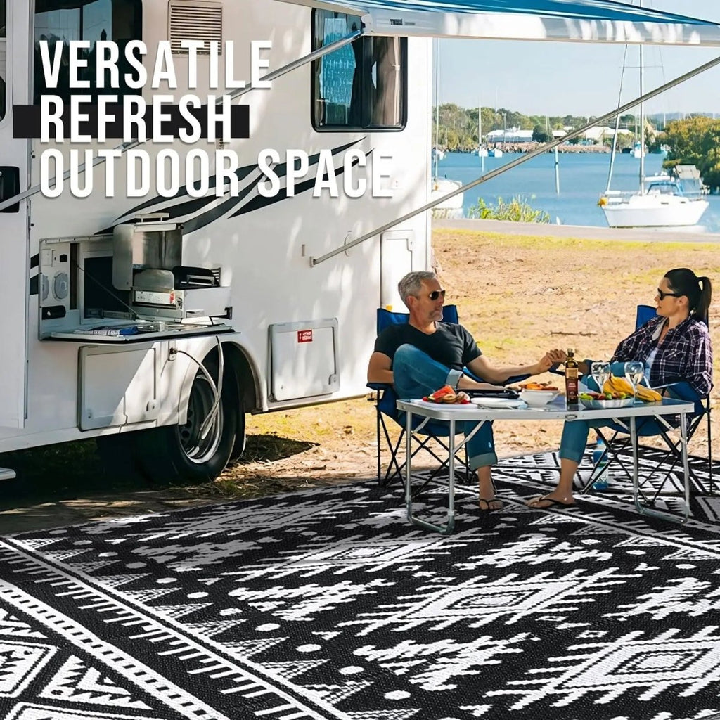 REVERSIC – Tappeto in plastica reversibile, impermeabile e durevole per esterni, ideale per patio e picnic