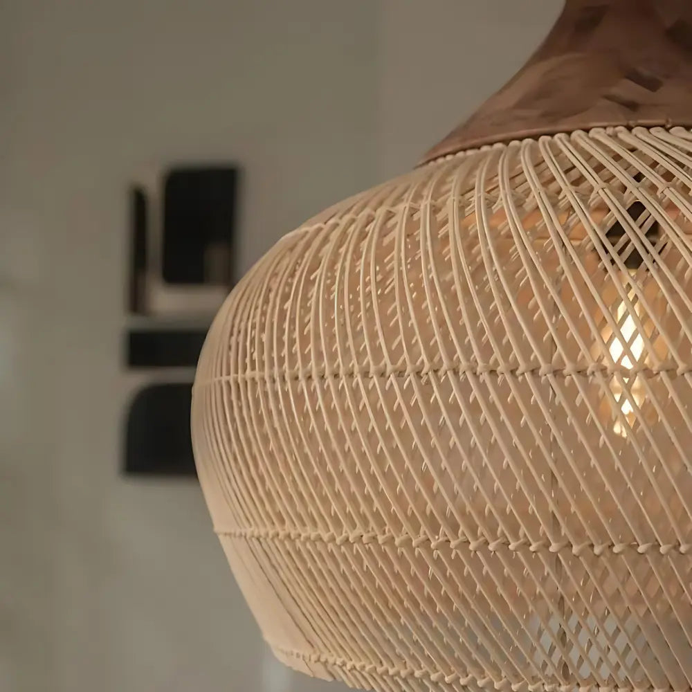 Lampada in Rattan Naturale