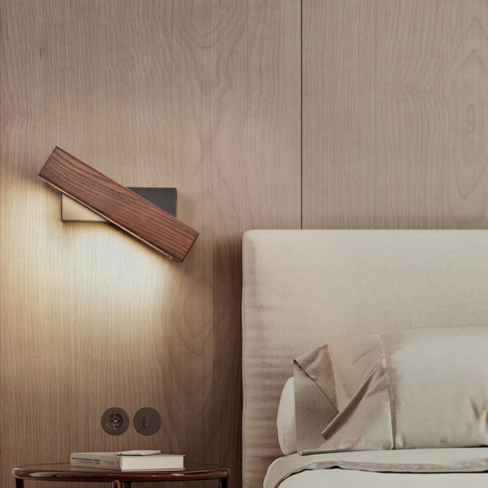 Lunalie | Lampada da Parete LED Rotante in Legno Premium