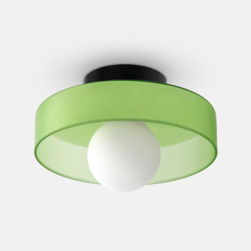 Lampada da soffitto rotonda con funzionalità elegante - LumiSphere