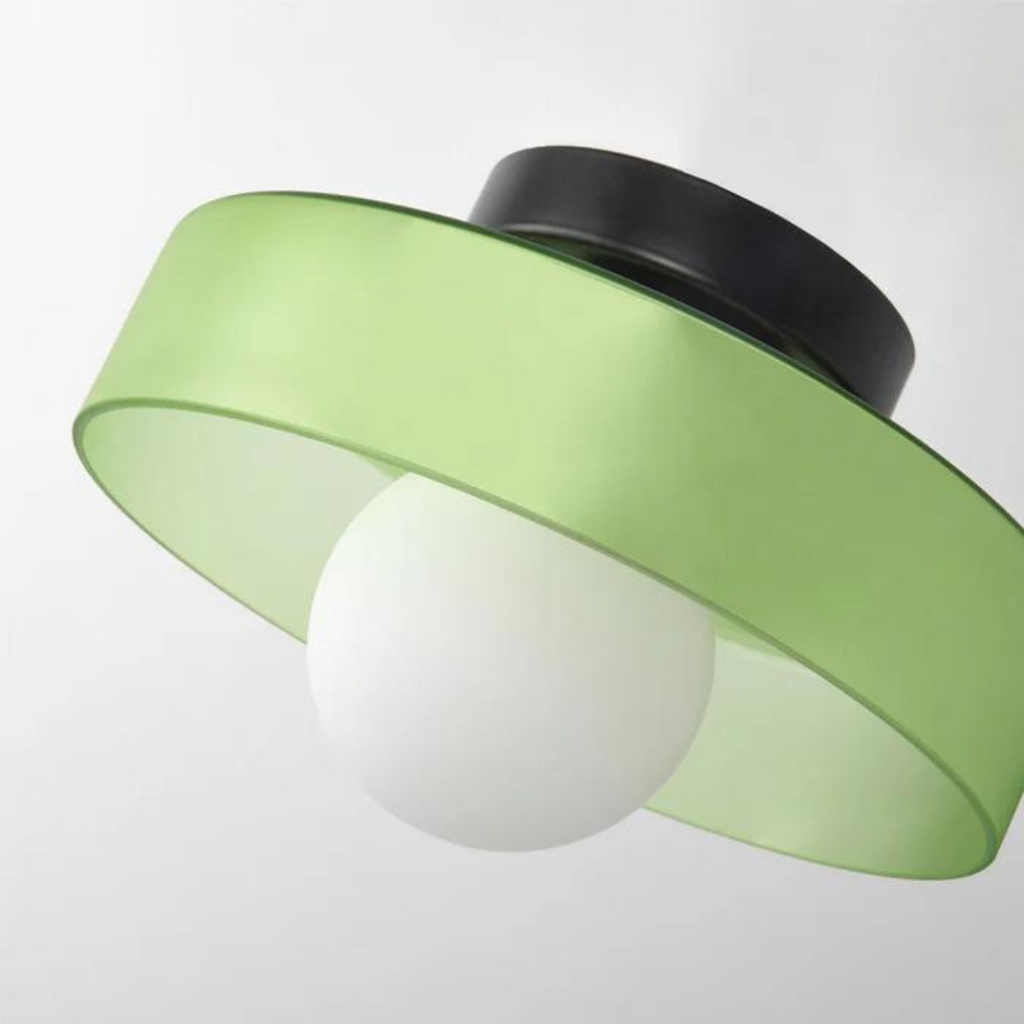 Lampada da soffitto rotonda con funzionalità elegante - LumiSphere