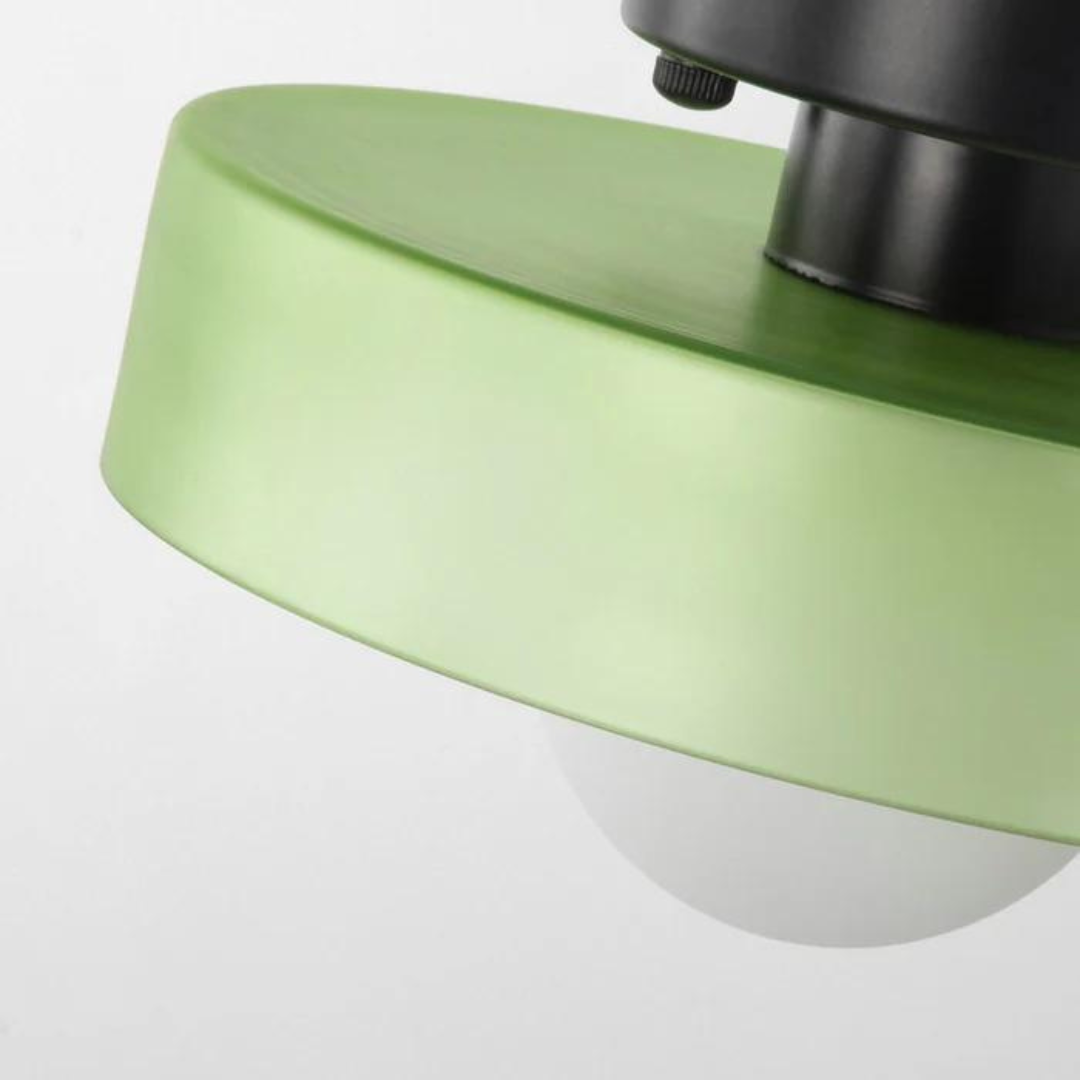 Lampada da soffitto rotonda con funzionalità elegante - LumiSphere