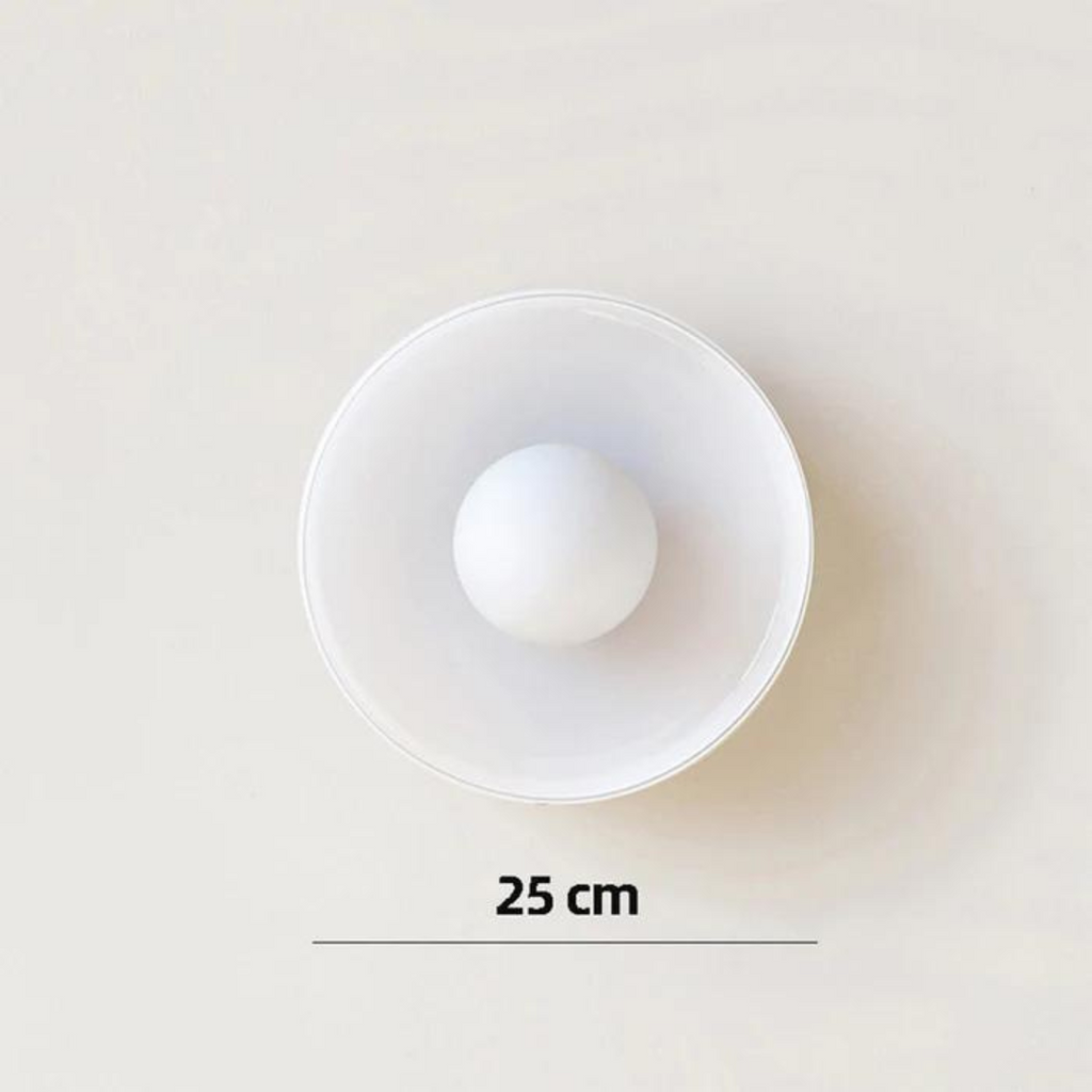 Lampada da soffitto rotonda con funzionalità elegante - LumiSphere