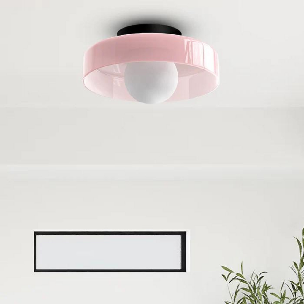Lampada da soffitto rotonda con funzionalità elegante - LumiSphere