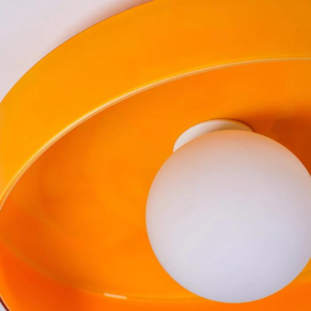 Lampada da soffitto rotonda con funzionalità elegante - LumiSphere