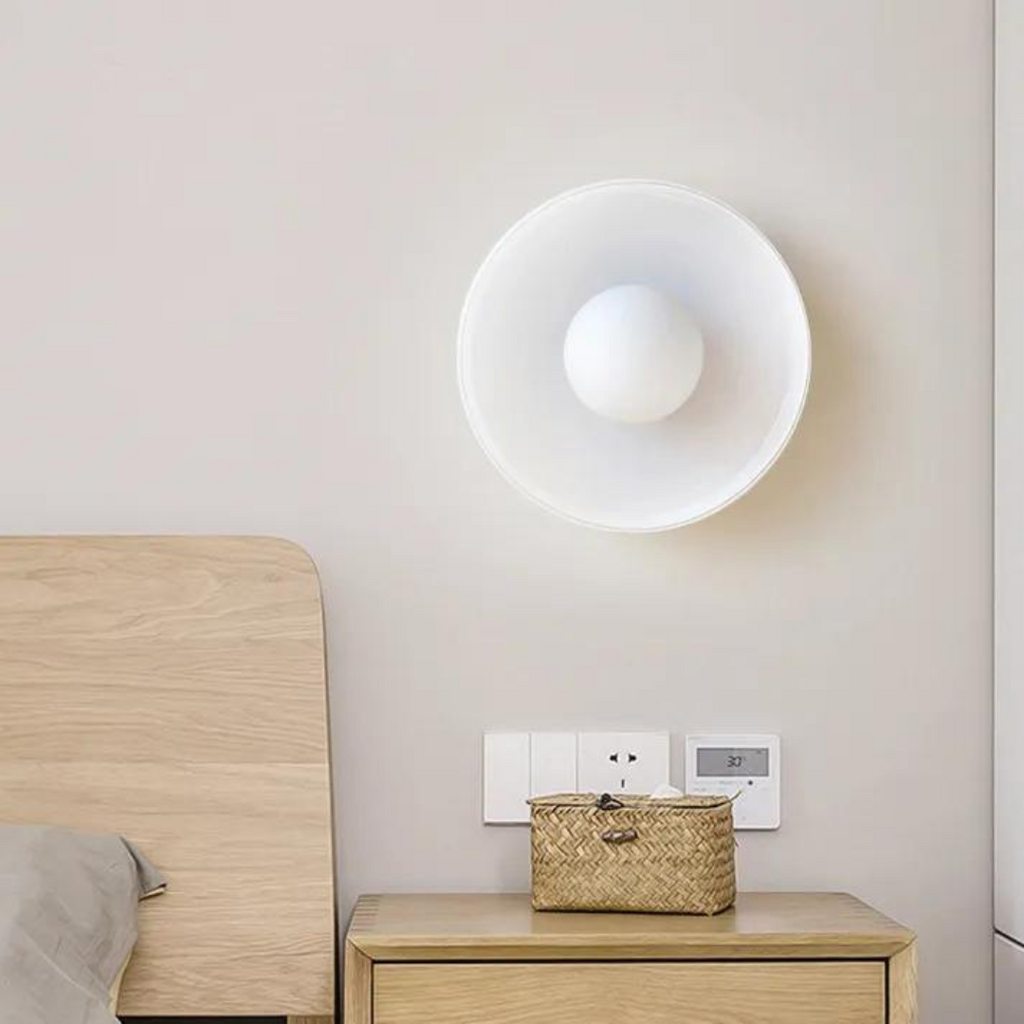 Lampada da soffitto rotonda con funzionalità elegante - LumiSphere