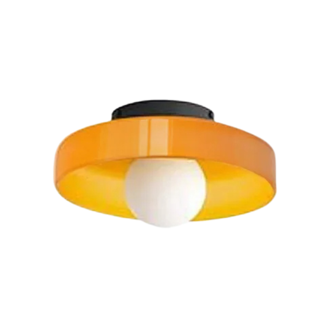 Lampada da soffitto rotonda con funzionalità elegante - LumiSphere