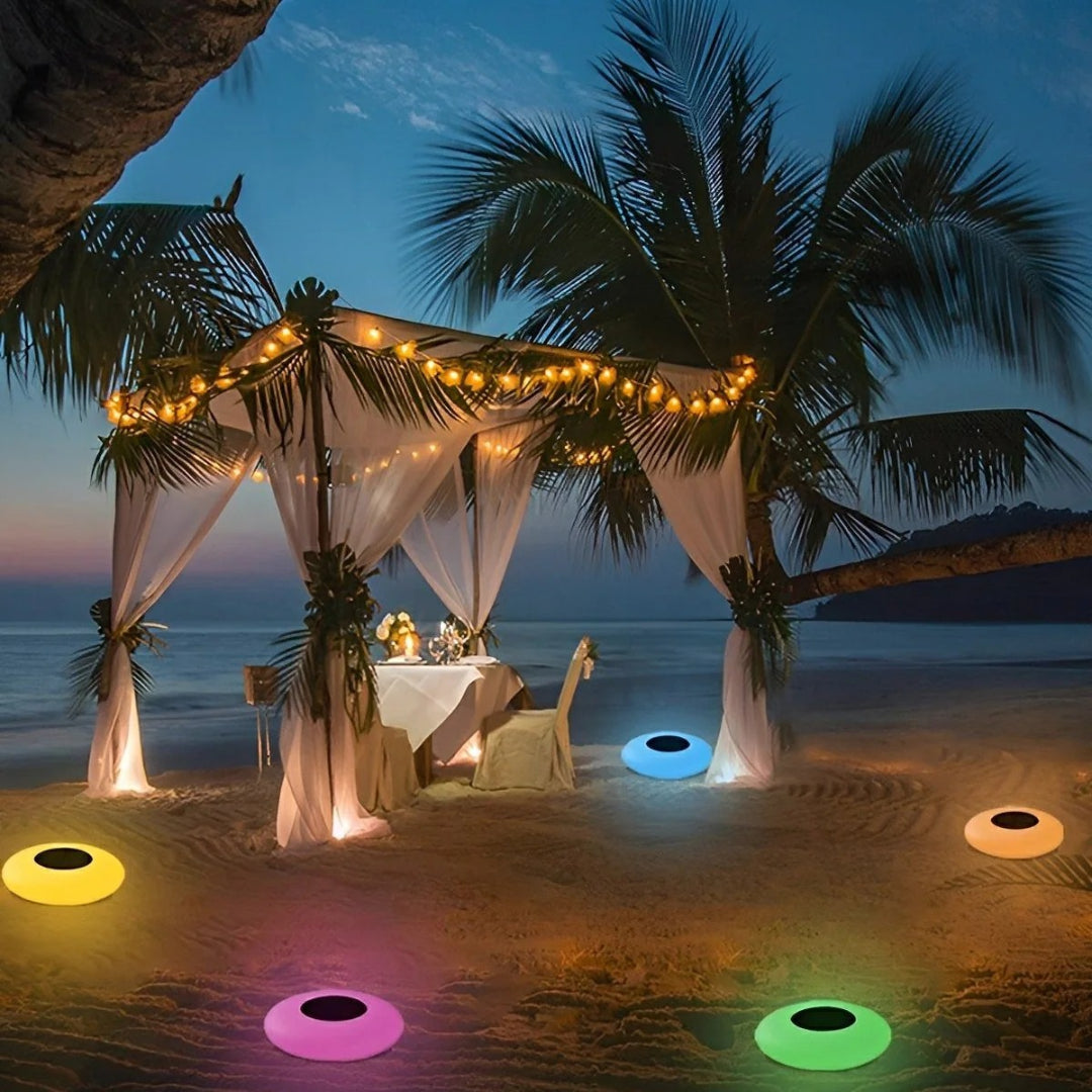 Luméa – LED Solare RGB Galleggiante per Piscina