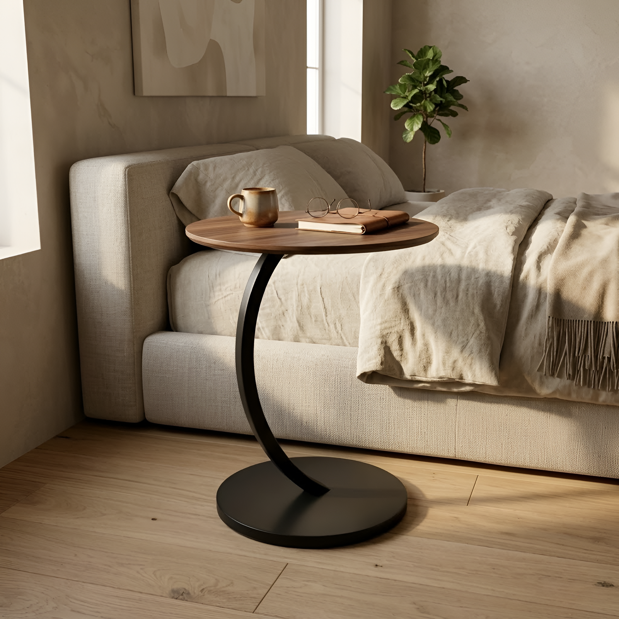 Levi - Tavolino nordico compatto per il soggiorno e la camera da letto