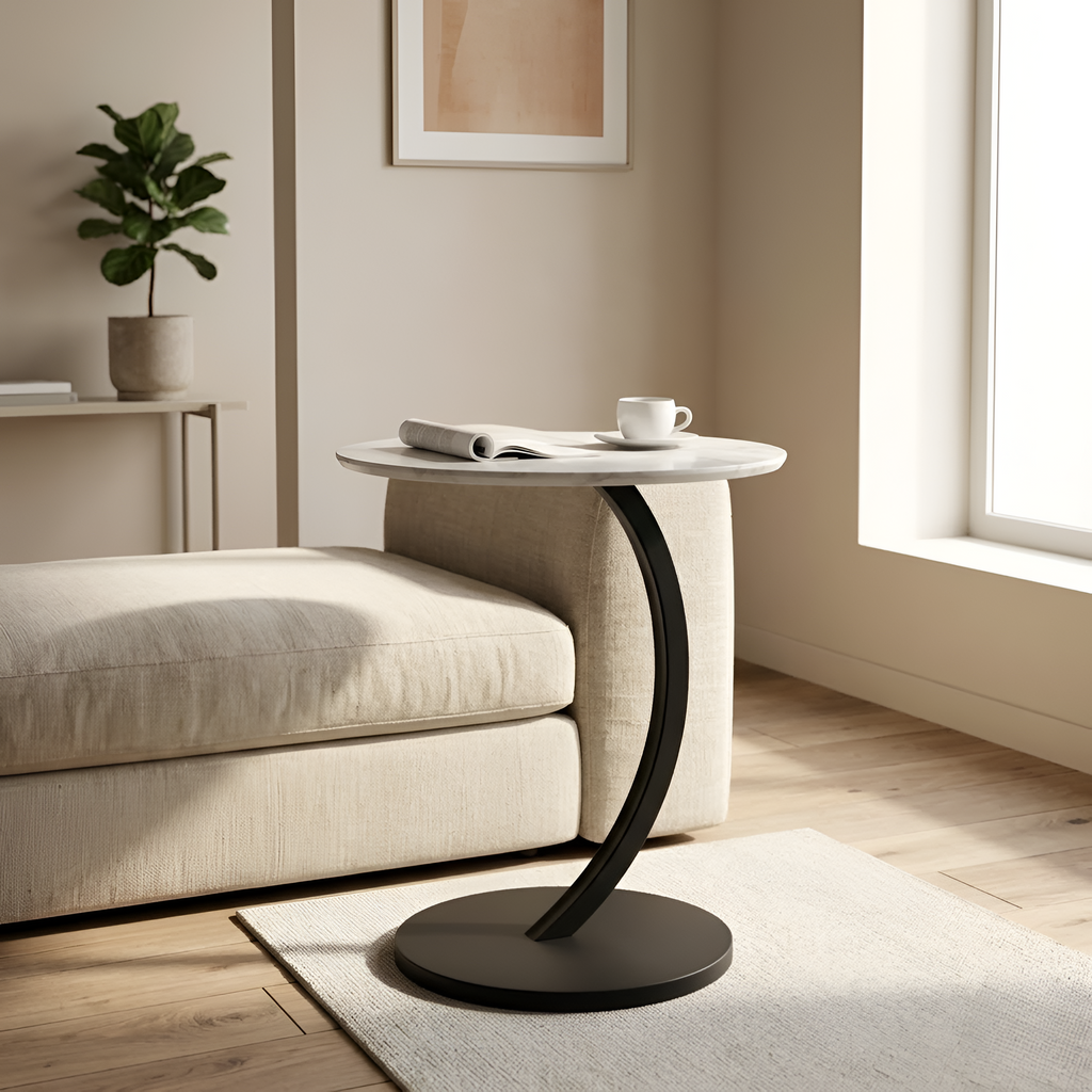 Levi - Tavolino nordico compatto per il soggiorno e la camera da letto