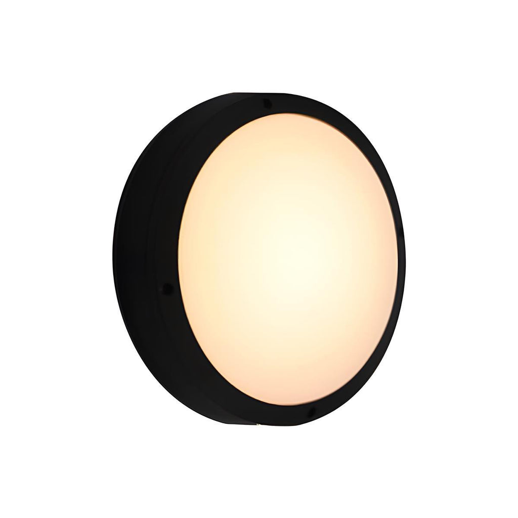 Lampada da parete rotonda per esterni con design a griglia segmentata