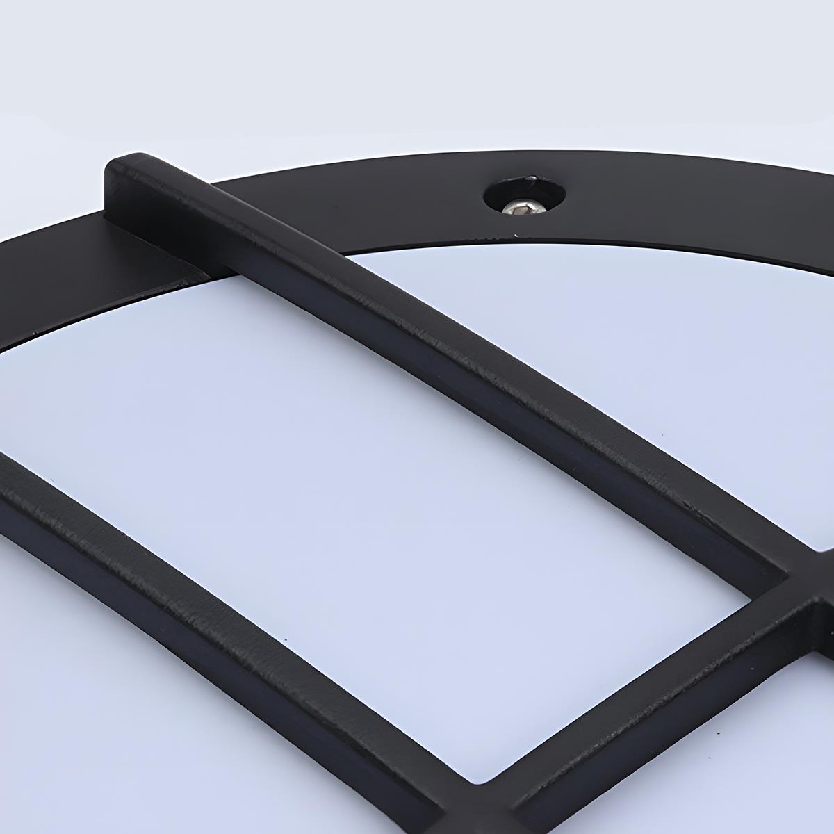 Lampada da parete rotonda per esterni con design a griglia segmentata