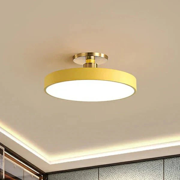Lampada da soffitto LED rotonda in stile nordico