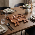 Tagliere Rustico a Forma di Mucca delle Highlands