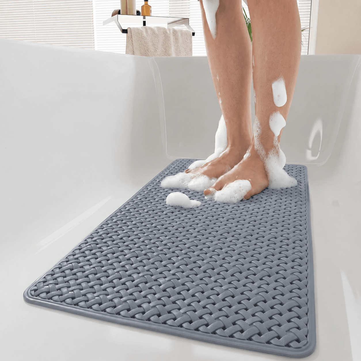 Tappetino da bagno antiscivolo con superficie strutturata