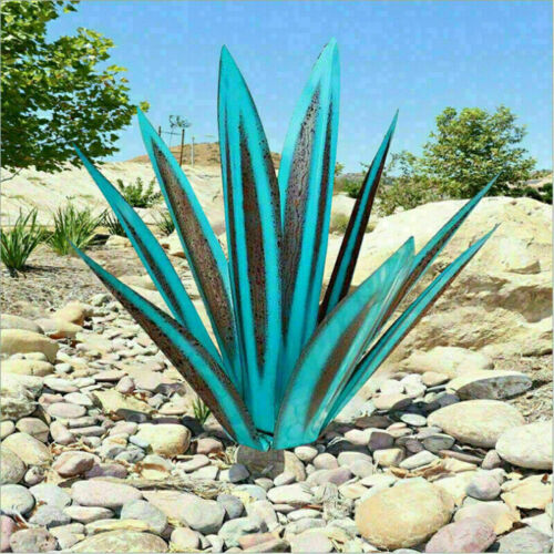Agave Eterna – Scultura da Giardino in Metallo Artigianale Resistente alla Ruggine per Decorazioni Indoor e Outdoor