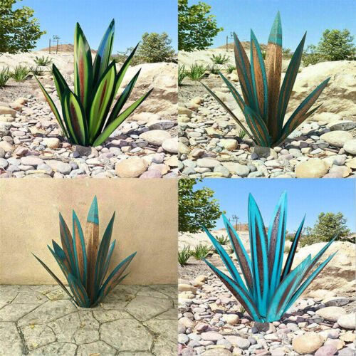Agave Eterna – Scultura da Giardino in Metallo Artigianale Resistente alla Ruggine per Decorazioni Indoor e Outdoor