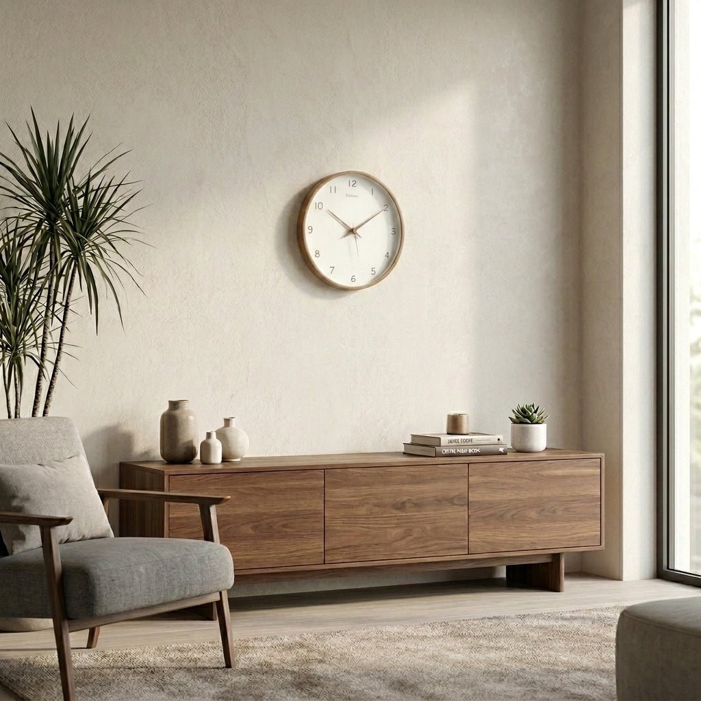 Samuel – Orologio da Parete Analogico in Legno Massello