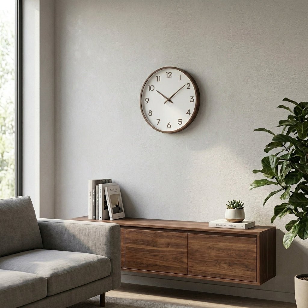 Samuel – Orologio da Parete Analogico in Legno Massello