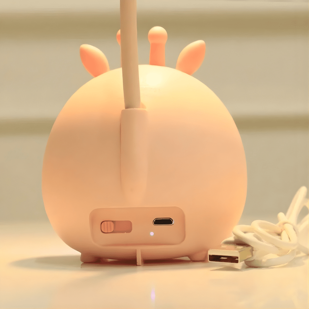 Lampada da lettura LED morbida con collo flessibile e porta USB
