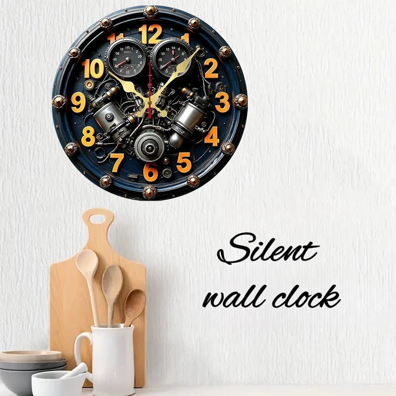 SCANDI QUIETRA – Orologio da Parete in Legno Silenzioso per Decorazioni per Casa e Ufficio