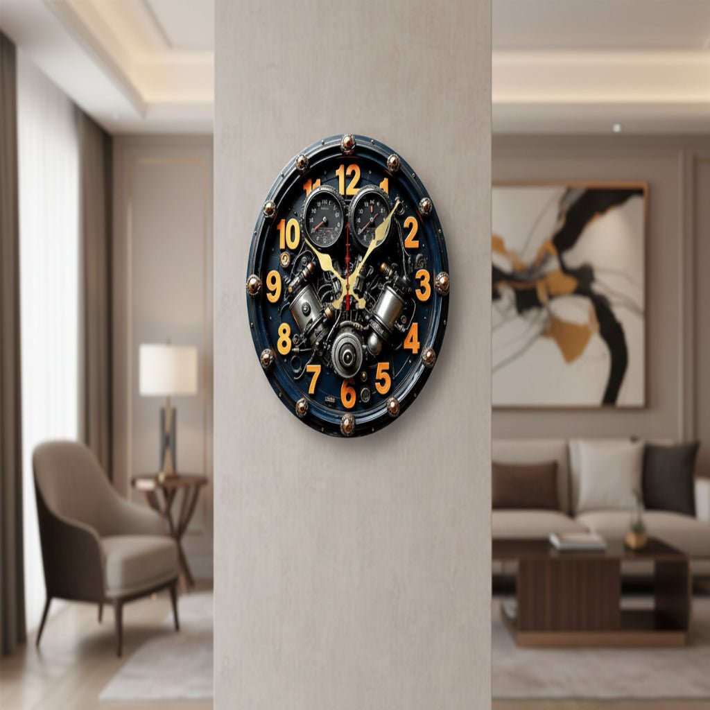 SCANDI QUIETRA – Orologio da Parete in Legno Silenzioso per Decorazioni per Casa e Ufficio