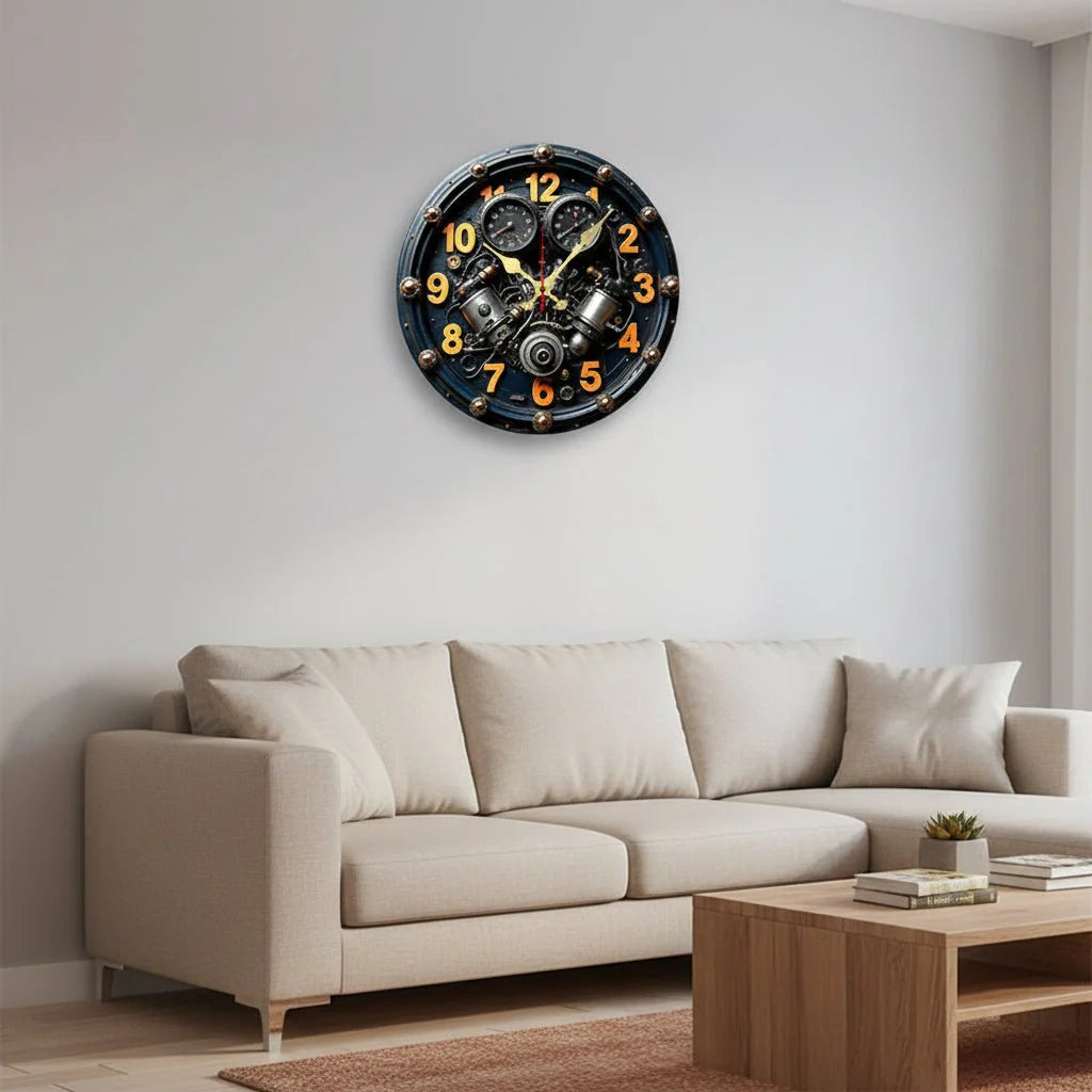 SCANDI QUIETRA – Orologio da Parete in Legno Silenzioso per Decorazioni per Casa e Ufficio