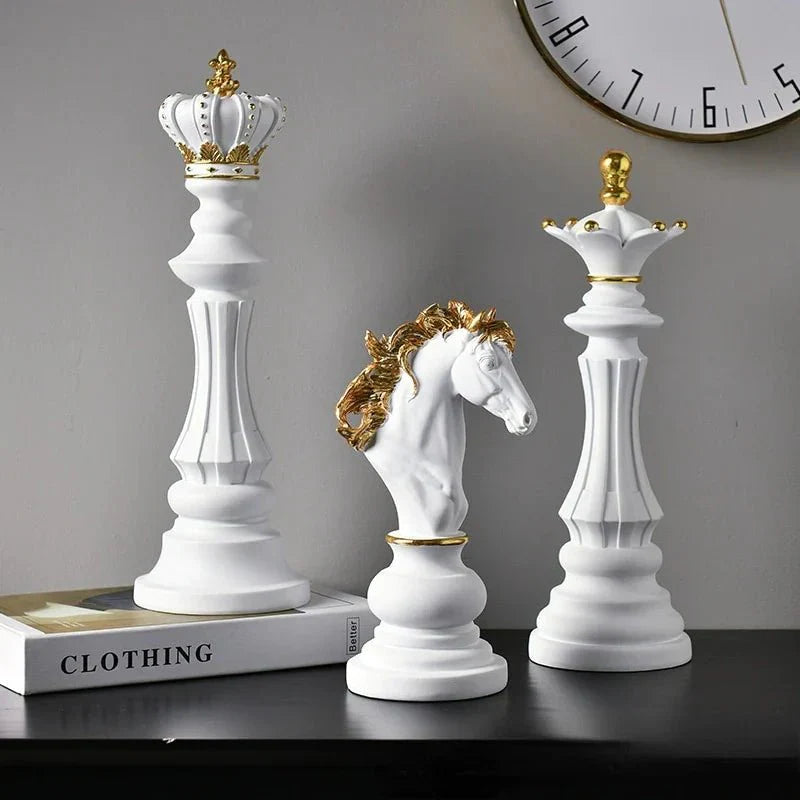 Scultura decorativa a forma di pezzo di scacchi
