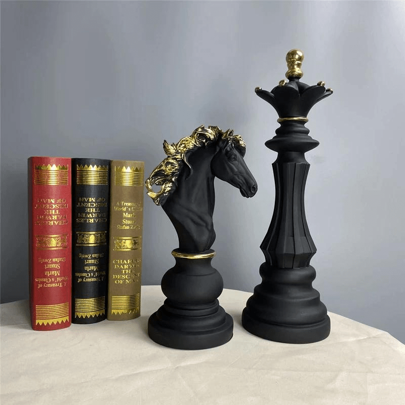Scultura decorativa a forma di pezzo di scacchi