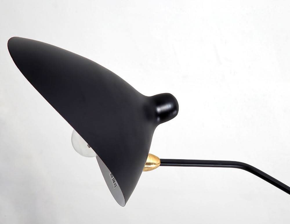 Lampada da Terra Moderna Nera per Soggiorno