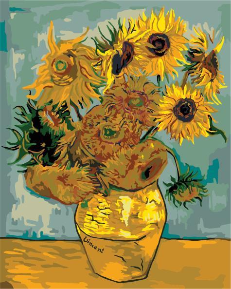 Girasoli - Set di Pittura per Numeri Van-Go